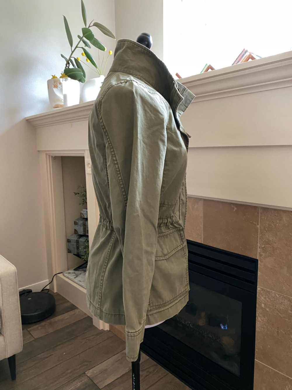 NWOT Women’s Surplus Field Utility Jacket - Olive Green - Picture 3 of 7